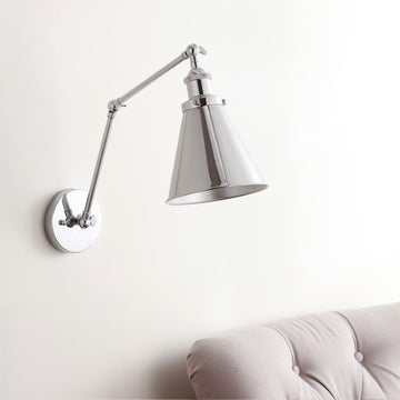 Rover 7" Adjustable Arm Metal LED Wall Sconce - JONATHAN Y
